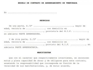 MODELO CONTRATO DE ARRENDAMIENTO