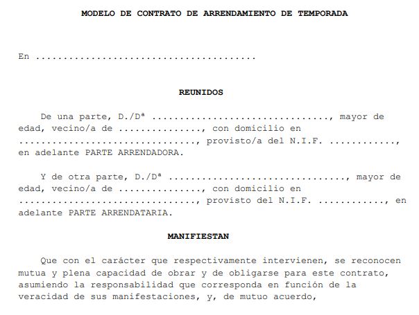 MODELO CONTRATO DE ARRENDAMIENTO 